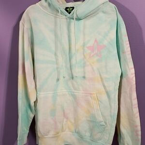 Tie-Dye Jeffree Star Hoodie with Star Logo